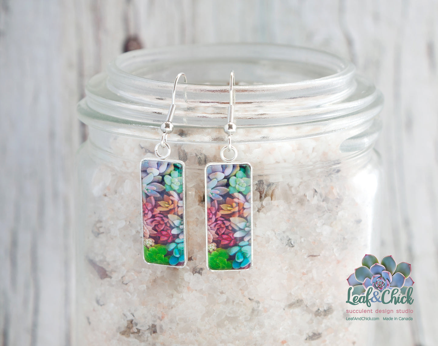 Rectangle Drop Earrings