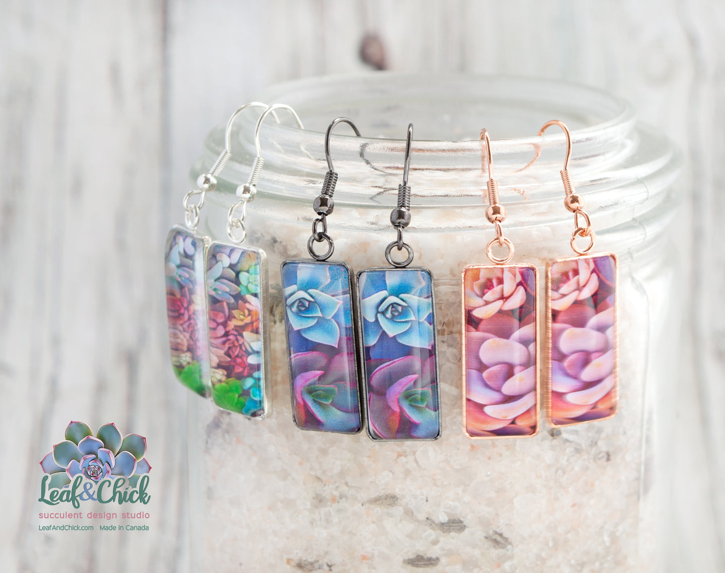Rectangle Drop Earrings