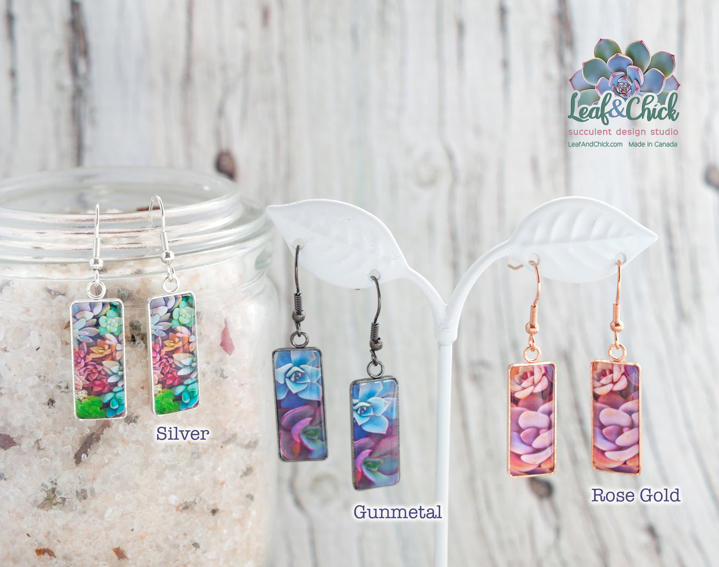 Rectangle Drop Earrings
