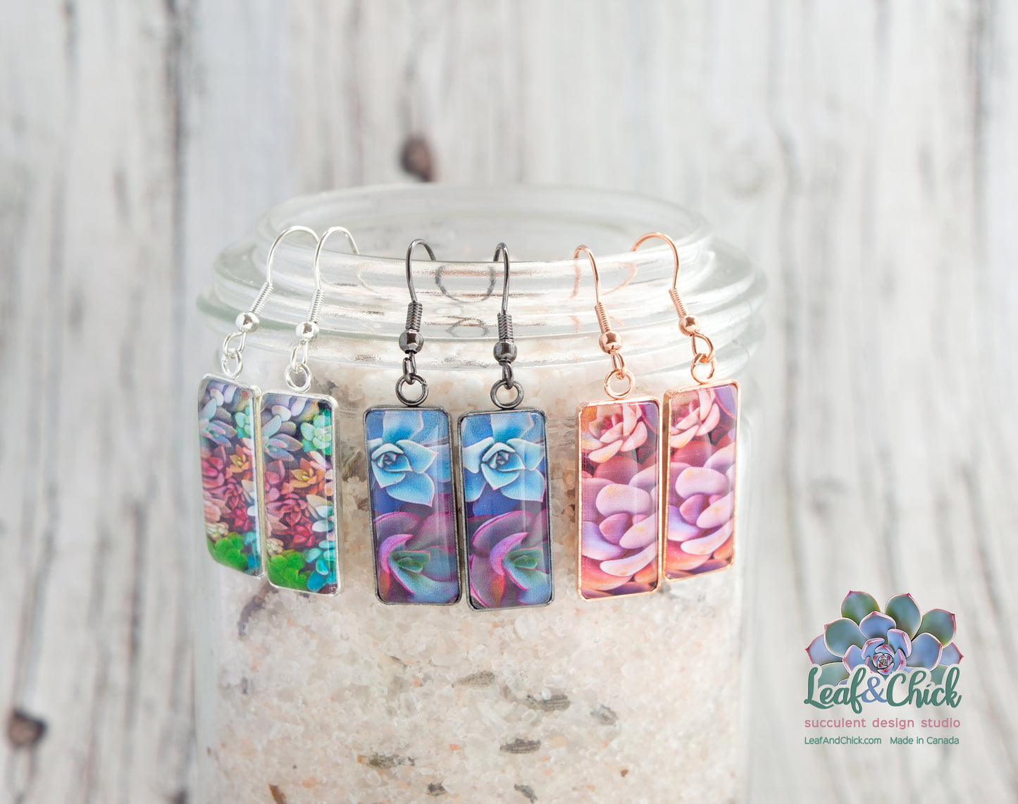 Rectangle Drop Earrings