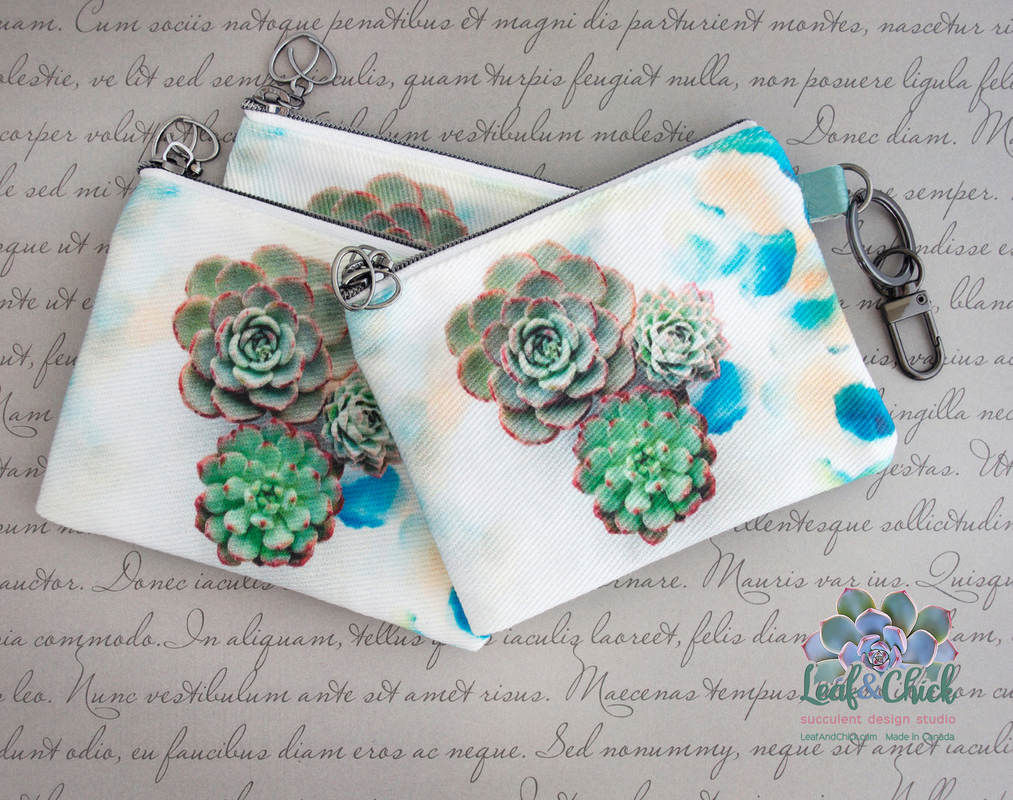 Small Succulent Coin Purse