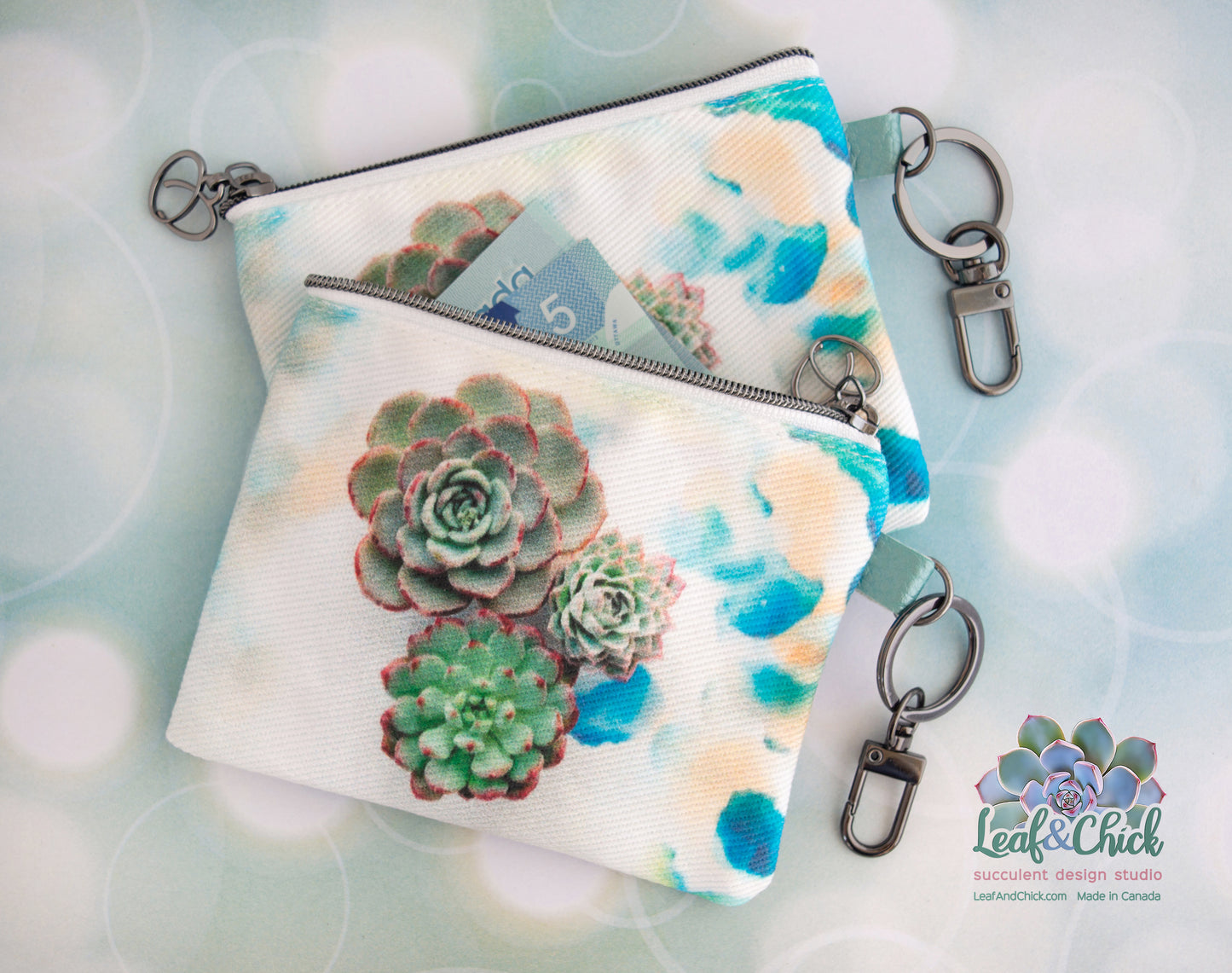 Small Succulent Coin Purse