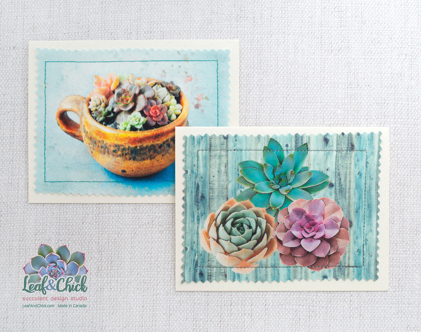 Succulent Art Greeting Cards