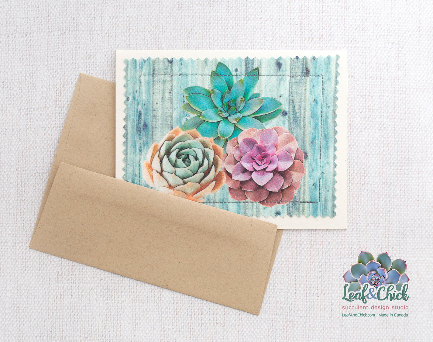Succulent Art Greeting Cards