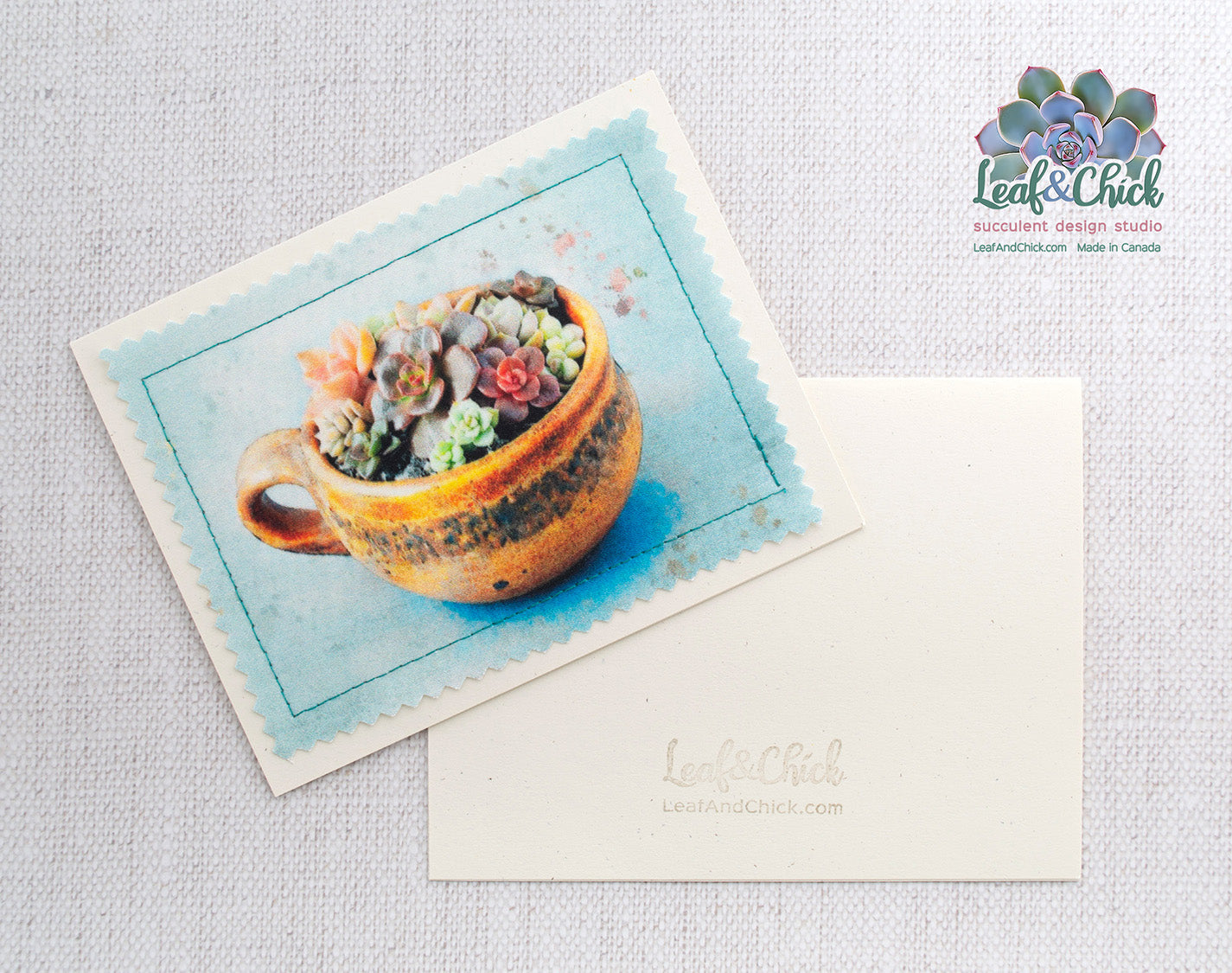 Succulent Art Greeting Cards