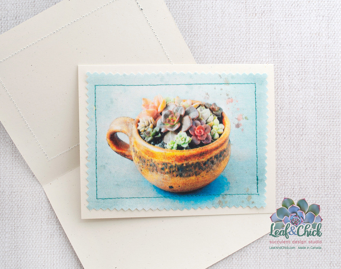Succulent Art Greeting Cards