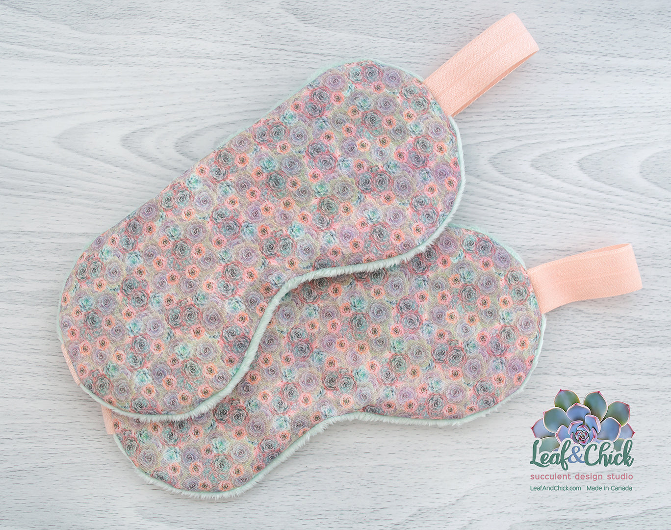 Pinks & Teals Sleep Mask