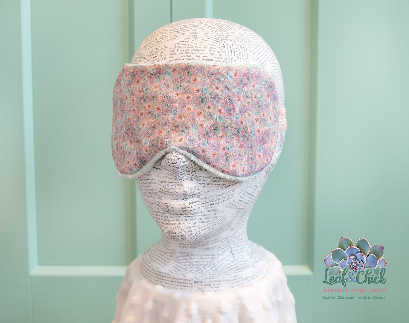 Pinks & Teals Sleep Mask