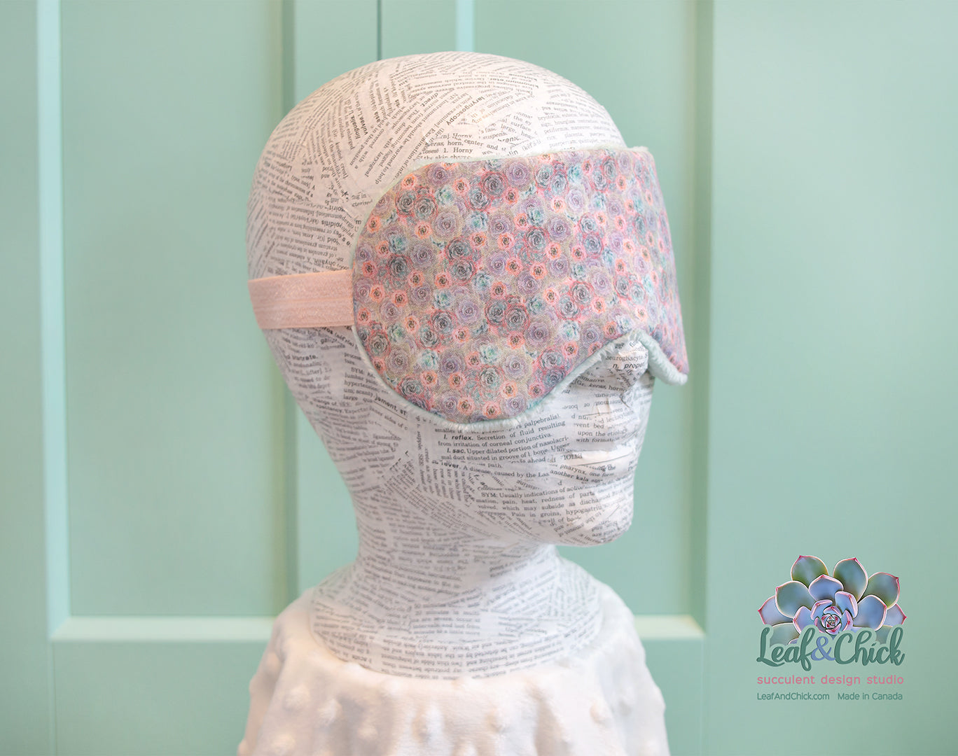 Pinks & Teals Sleep Mask