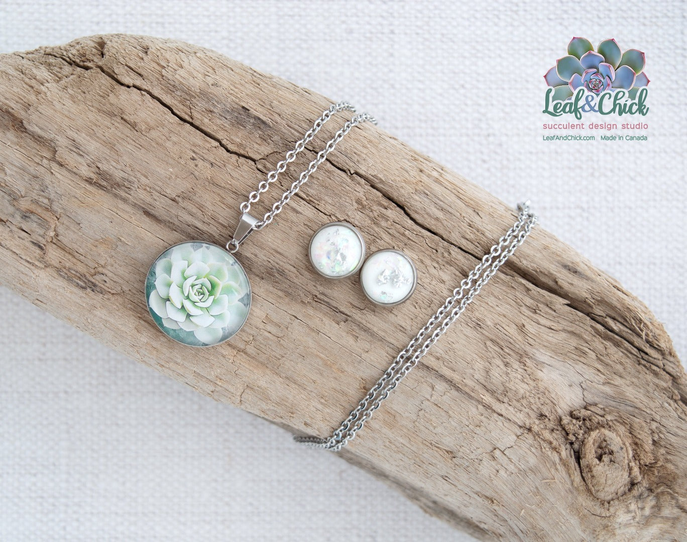 Echeveria Jewelry Gift Set