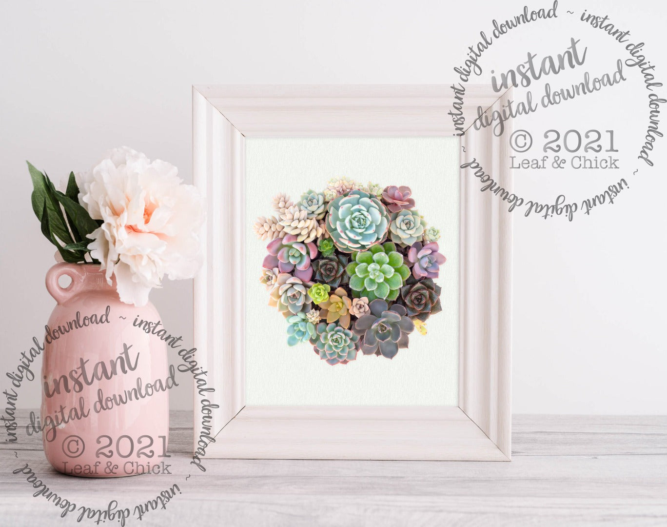 Vertical Succulent Bowl | INSTANT DOWNLOAD | 1004