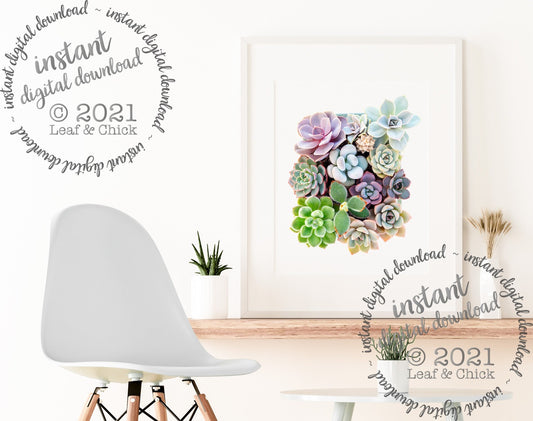 mock up of print at home digital art