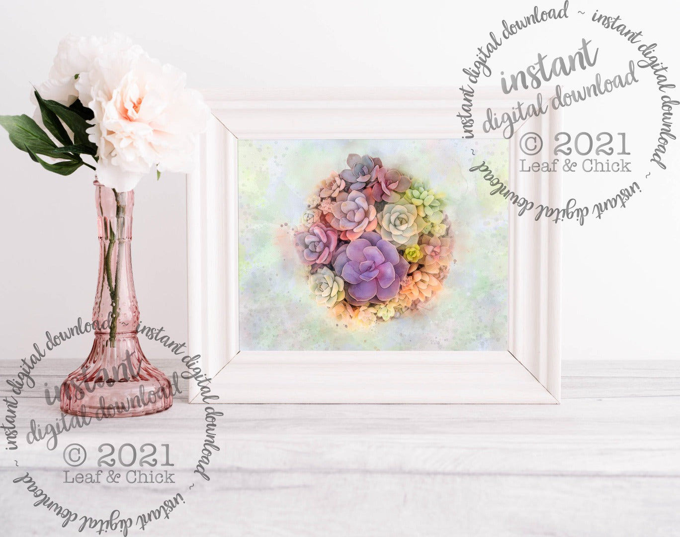 an example of the art printed and framed