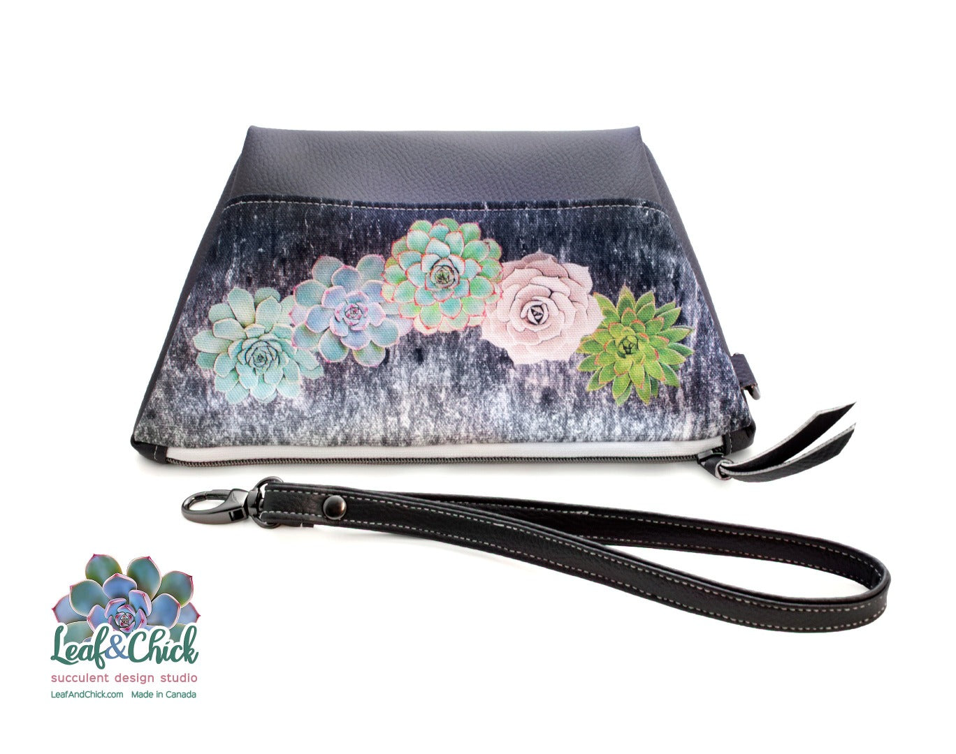 detachable strap with gunmetal hardware