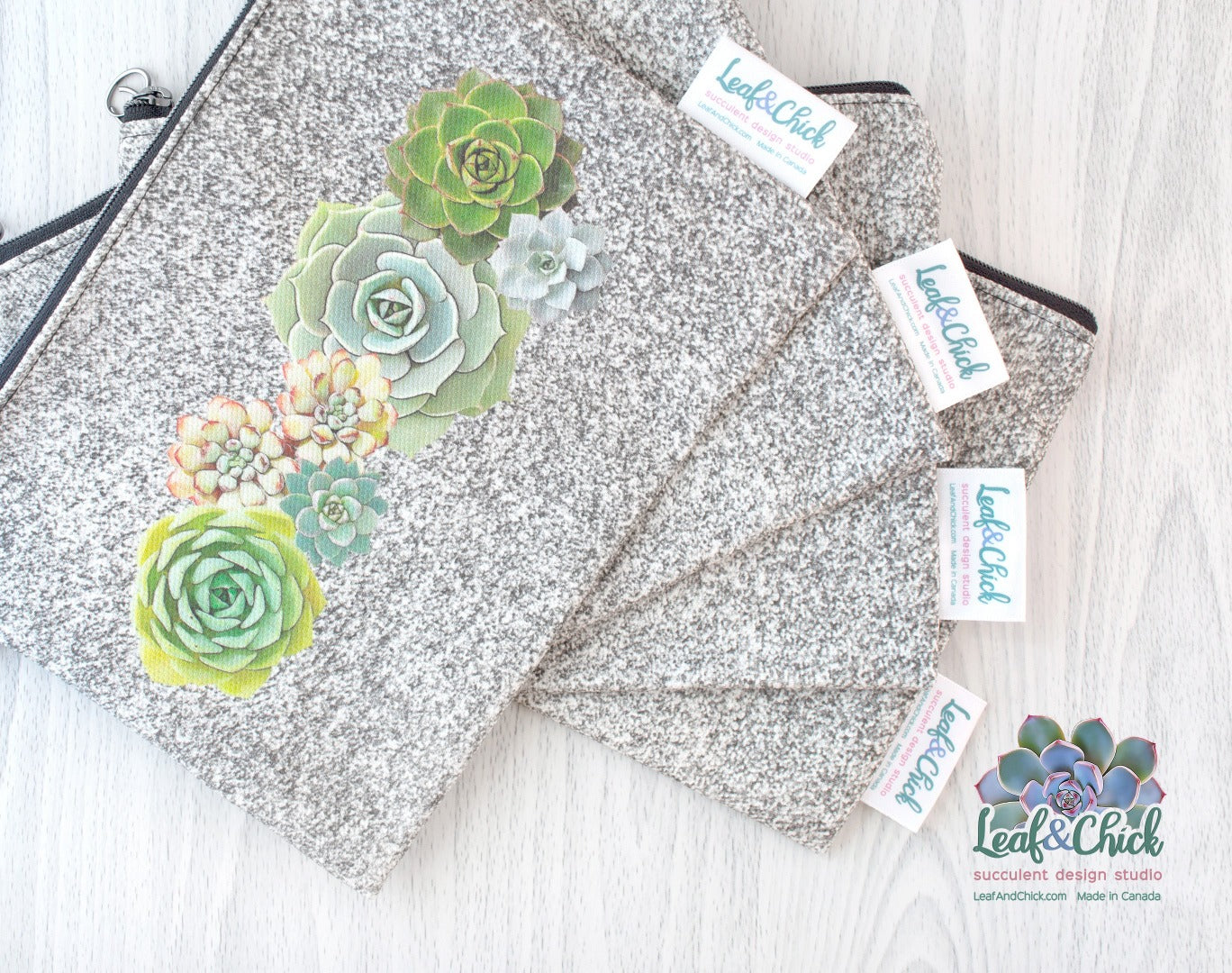 Silver Sparkle Zipper Pouch