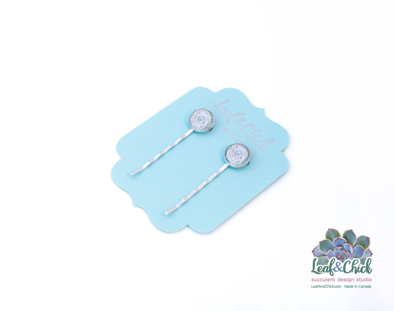 fancy silver jewelled bobby pins