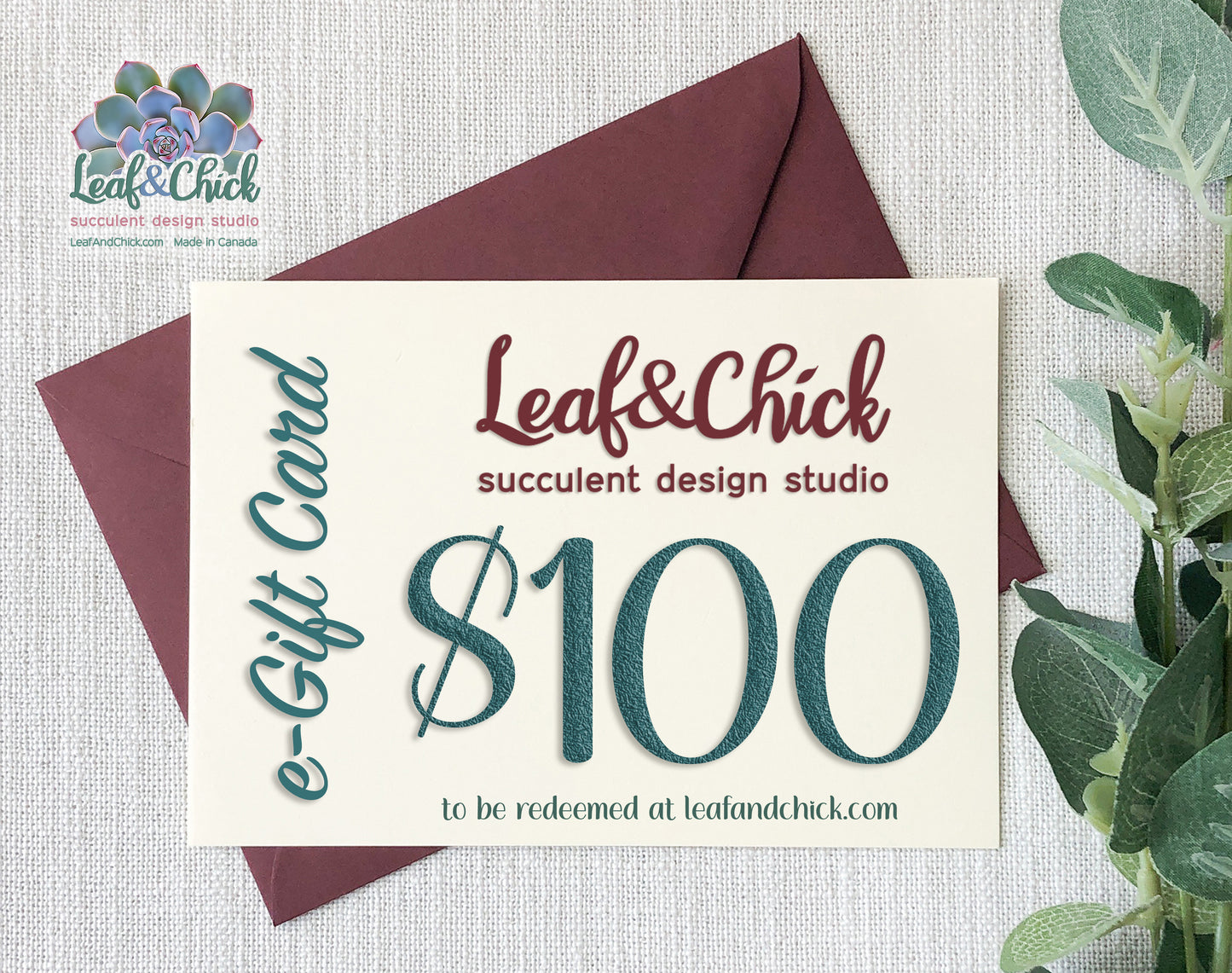Leaf & Chick e-Gift Cards