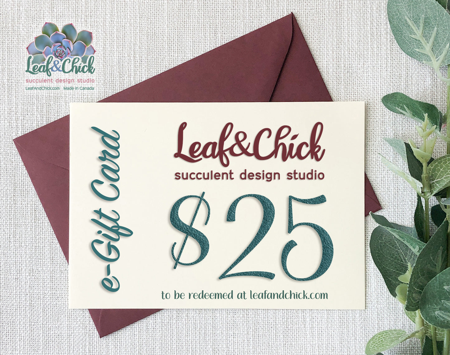 Leaf & Chick e-Gift Cards