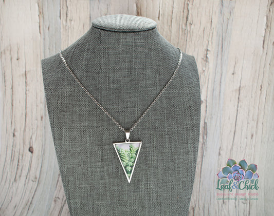 Triangle Necklace Greens