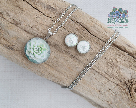 Echeveria Jewelry Gift Set