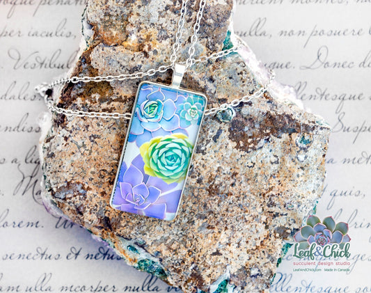 large succulent necklace