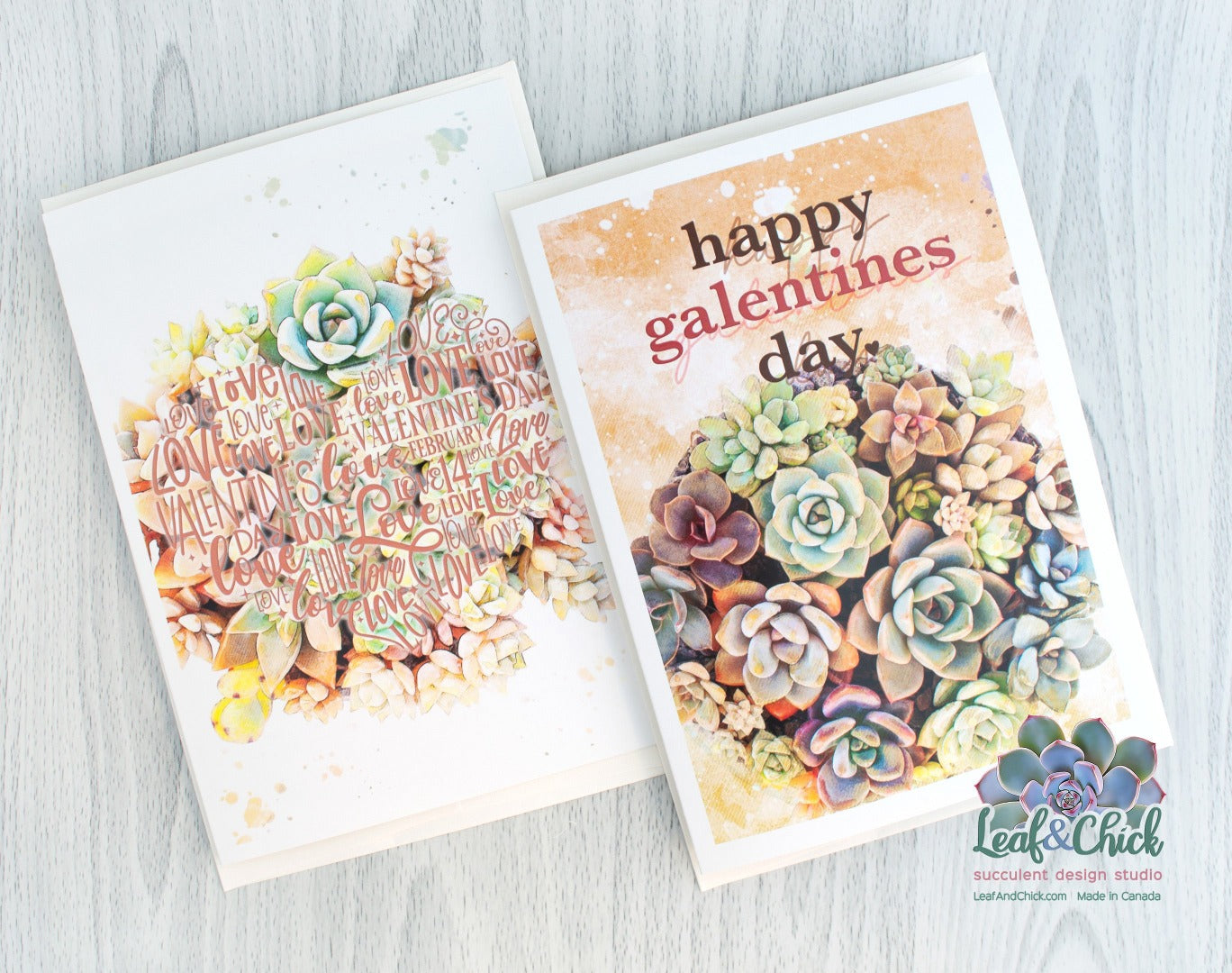 galentine and valentine cards