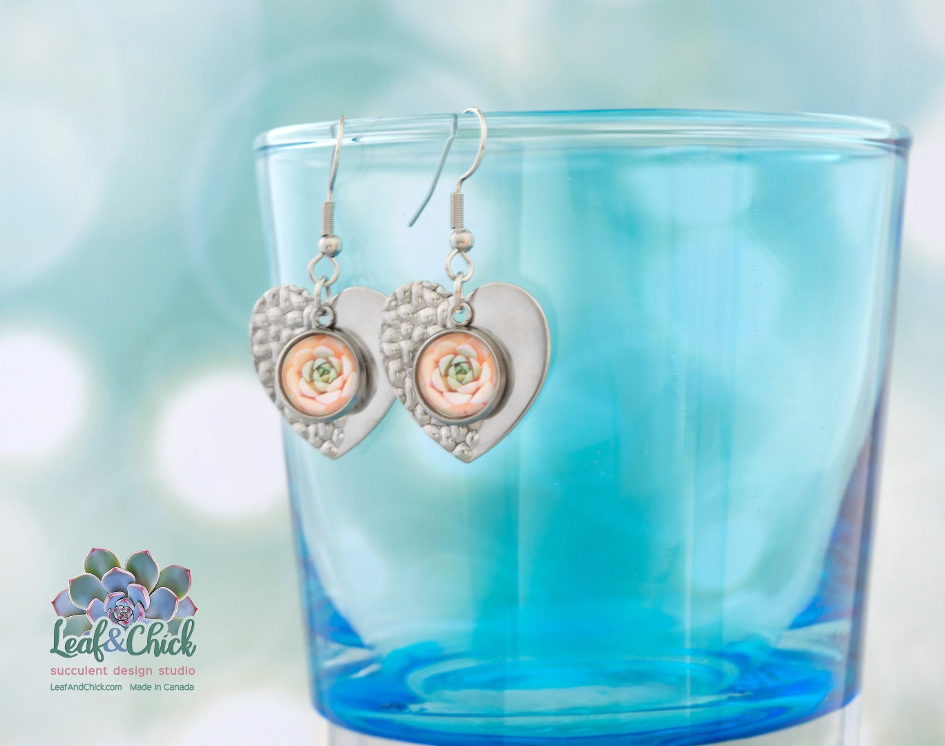 Heart Drop Earrings