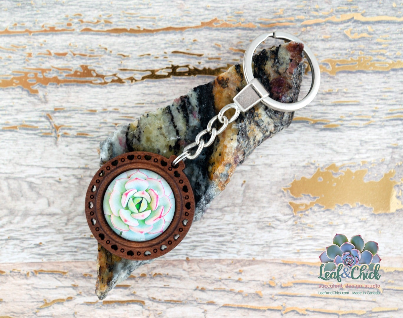 Wooden Art Keychain