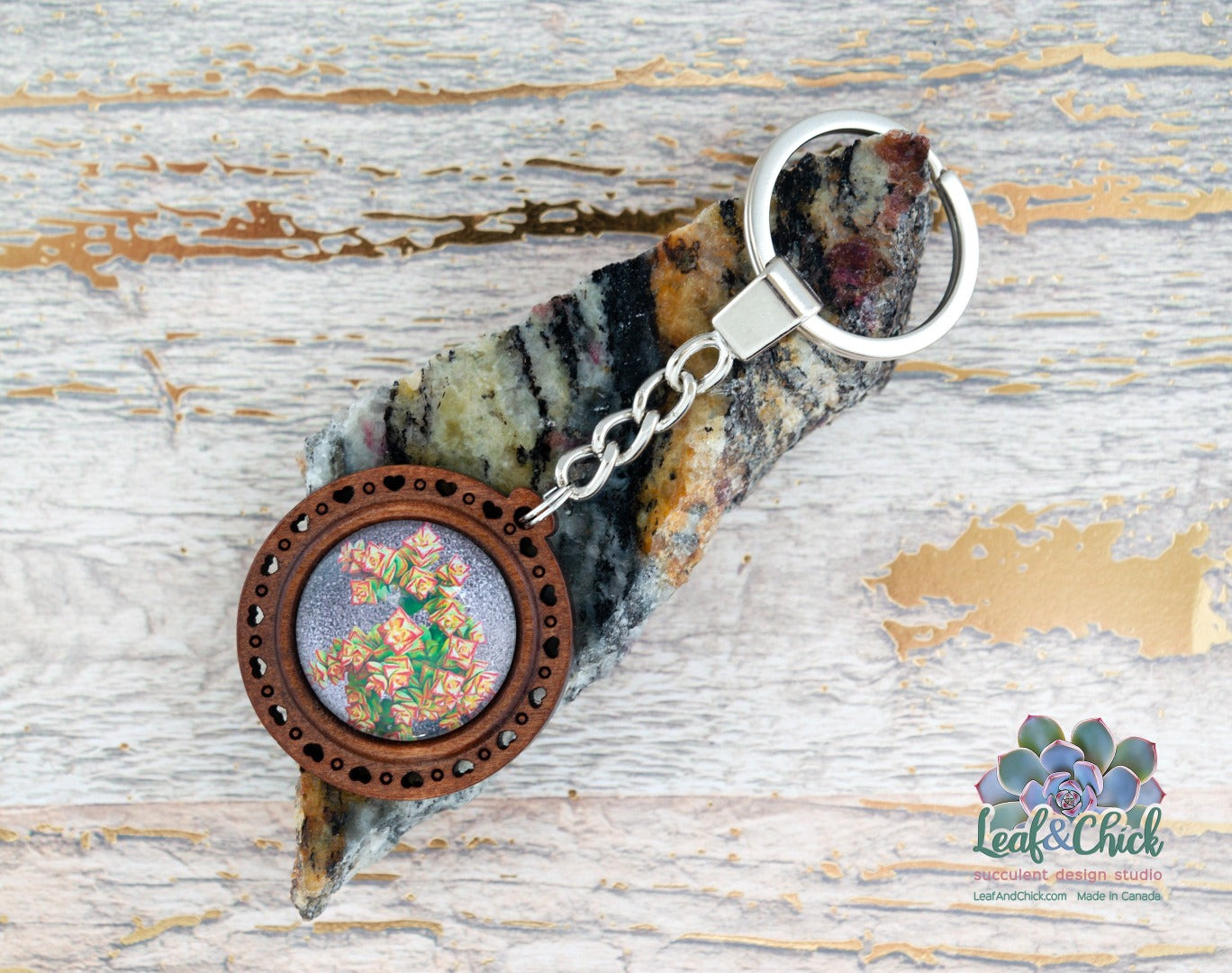 Wooden Art Keychain